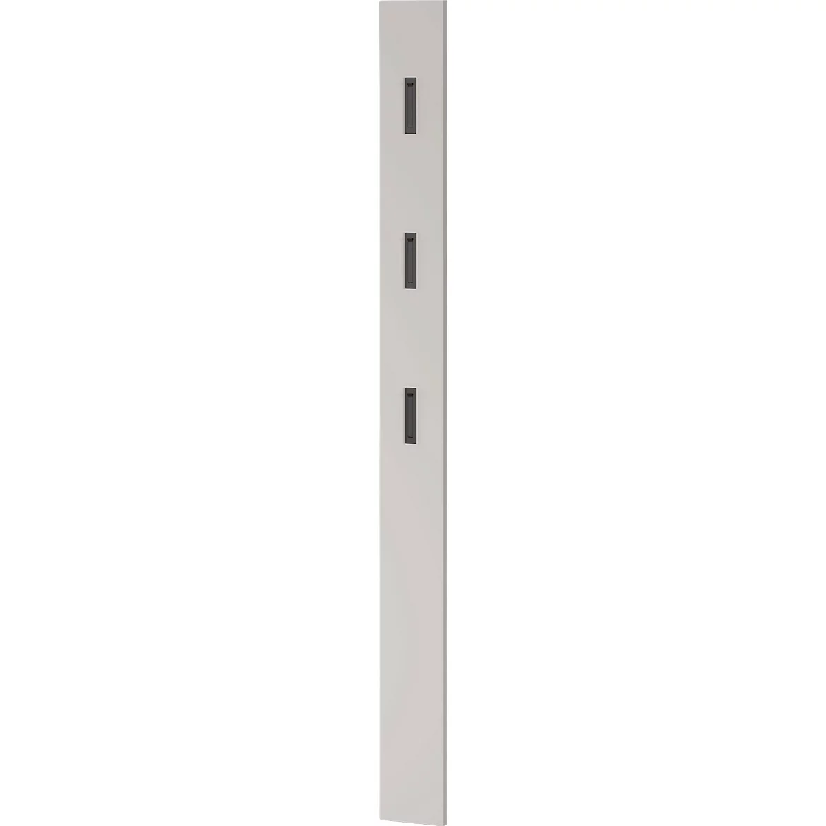 Garderobenpaneel 3728, MDF melaminharzbeschichtet, 3 ausklappbare Haken, ca. B 150 x T 30 x H 1700 mm, Kaschmir