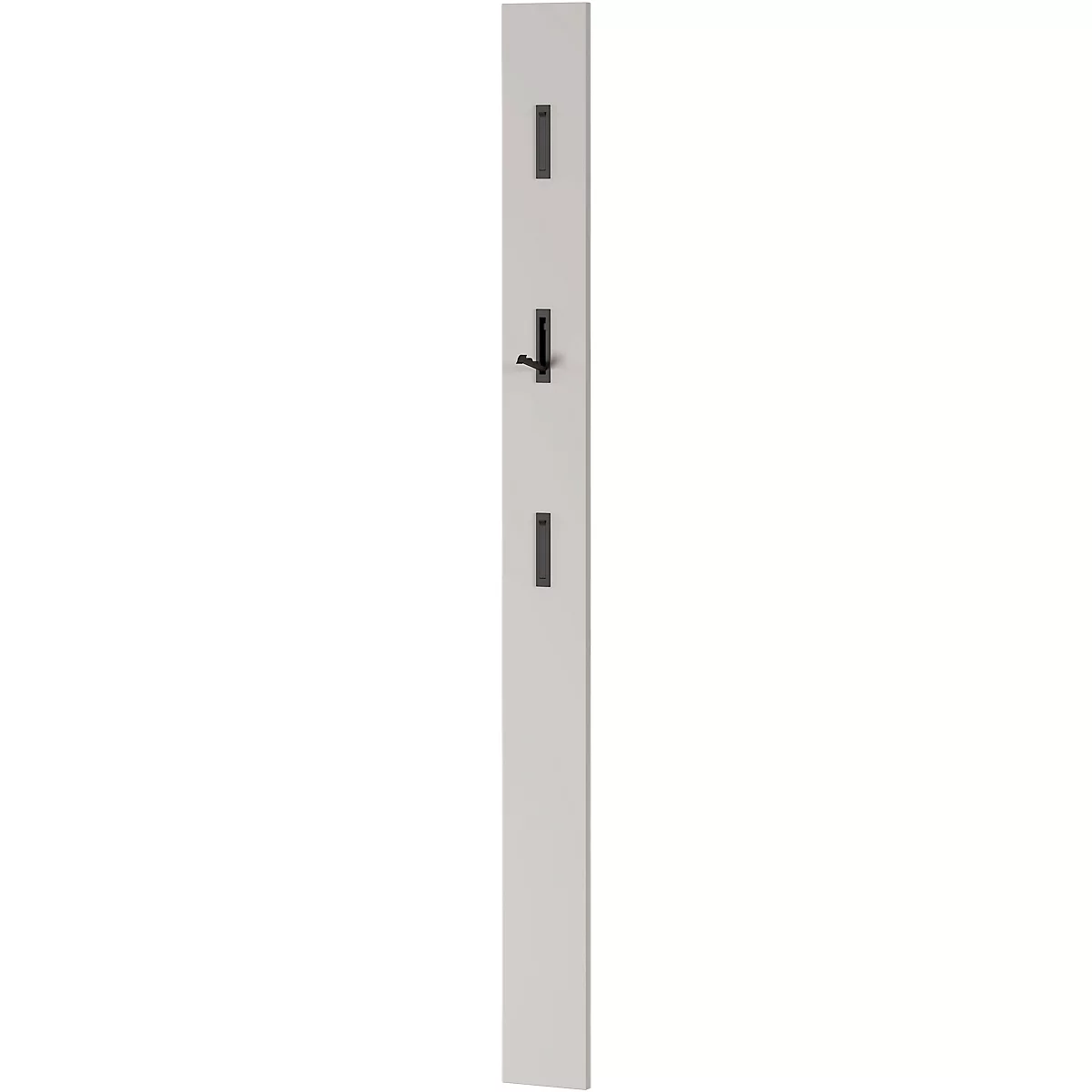 Garderobenpaneel 3728, MDF melaminharzbeschichtet, 3 ausklappbare Haken, ca. B 150 x T 30 x H 1700 mm, Kaschmir
