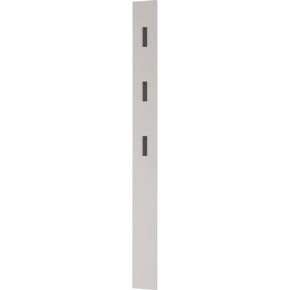 Garderobenpaneel 3728, MDF melaminharzbeschichtet, 3 ausklappbare Haken, ca. B 150 x T 30 x H 1700 mm, Kaschmir