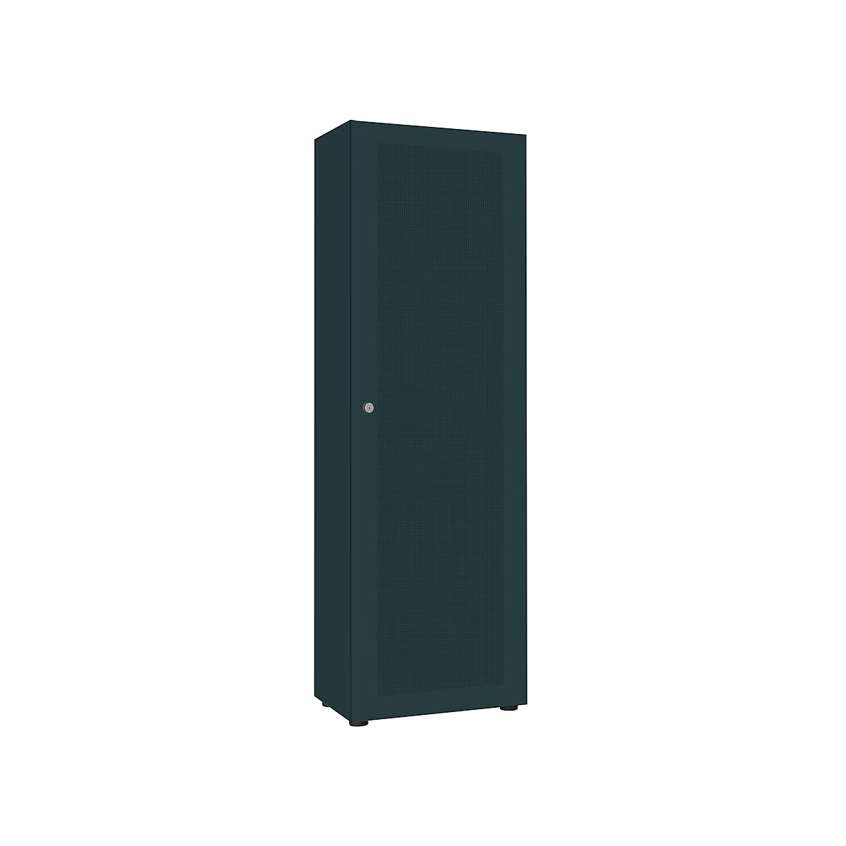 Garderobenschrank, 1-türig, B 60 cm, 5OH, graphit
