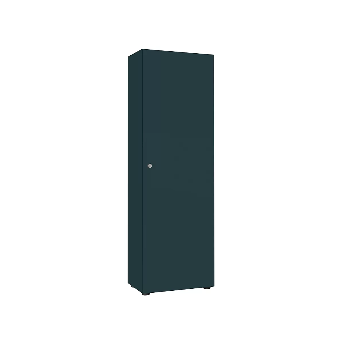 Garderobenschrank, 1-türig, B 60cm, 5OH, graphit