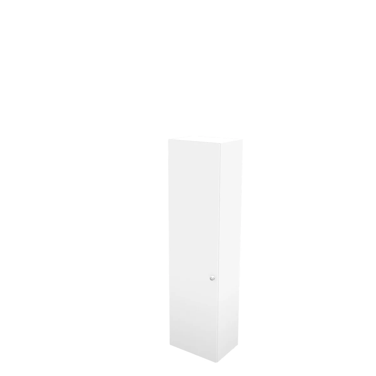 Garderobenschrank TETRIS WALL, 2 Fachboden, Türanschlag links, B 600 x T 440 x H 2250 mm, weiß
