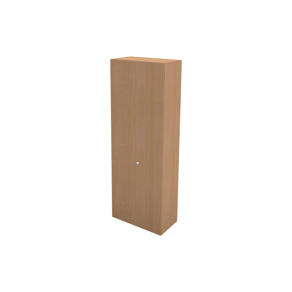 Garderobenschrank TETRIS WALL, 2 Fachboden, Türanschlag rechts, B 800 x T 440 x H 2250 mm, Buche-Dekor