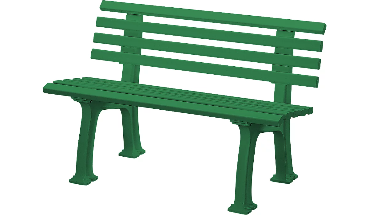 Gartenbank, 2-Sitzer, L 1200 mm, grün