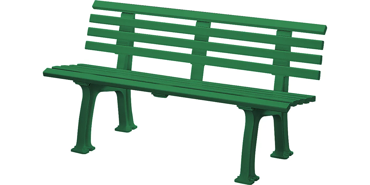 Gartenbank, 3-Sitzer, L 1500 mm, grün