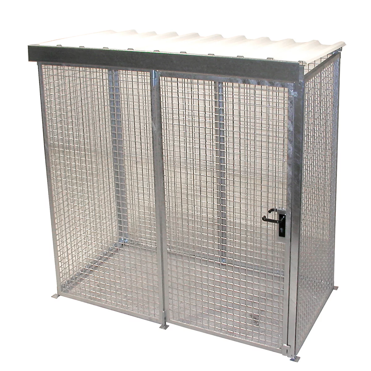 Gasflaschen-Container für 32 Flaschen, mit Dach