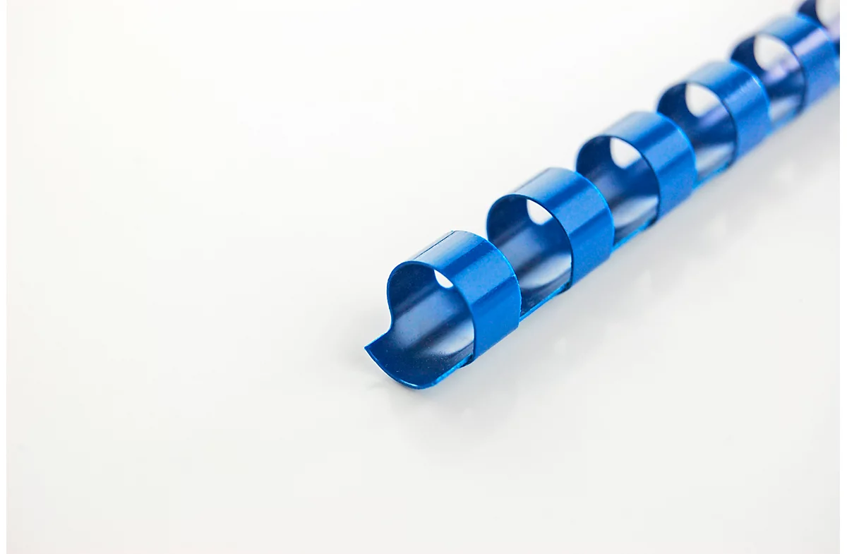 GBC® Binderücken, Plastik, Ø 10 mm, 100 Stück, blau