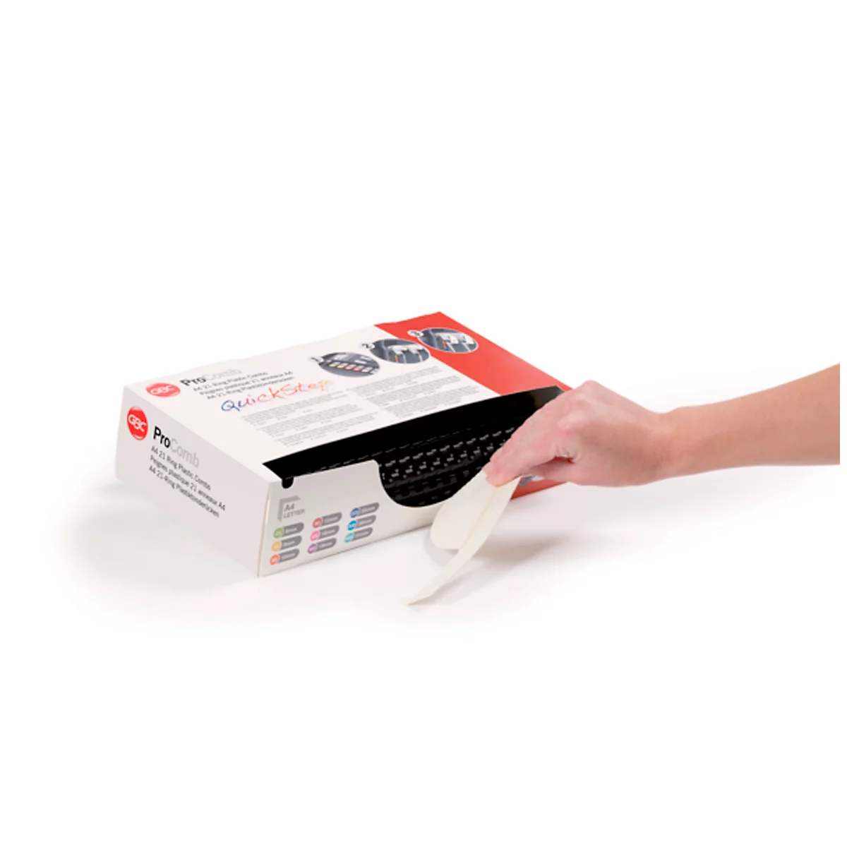GBC® Binderücken, Plastik, Ø 22 mm, 100 Stück, schwarz