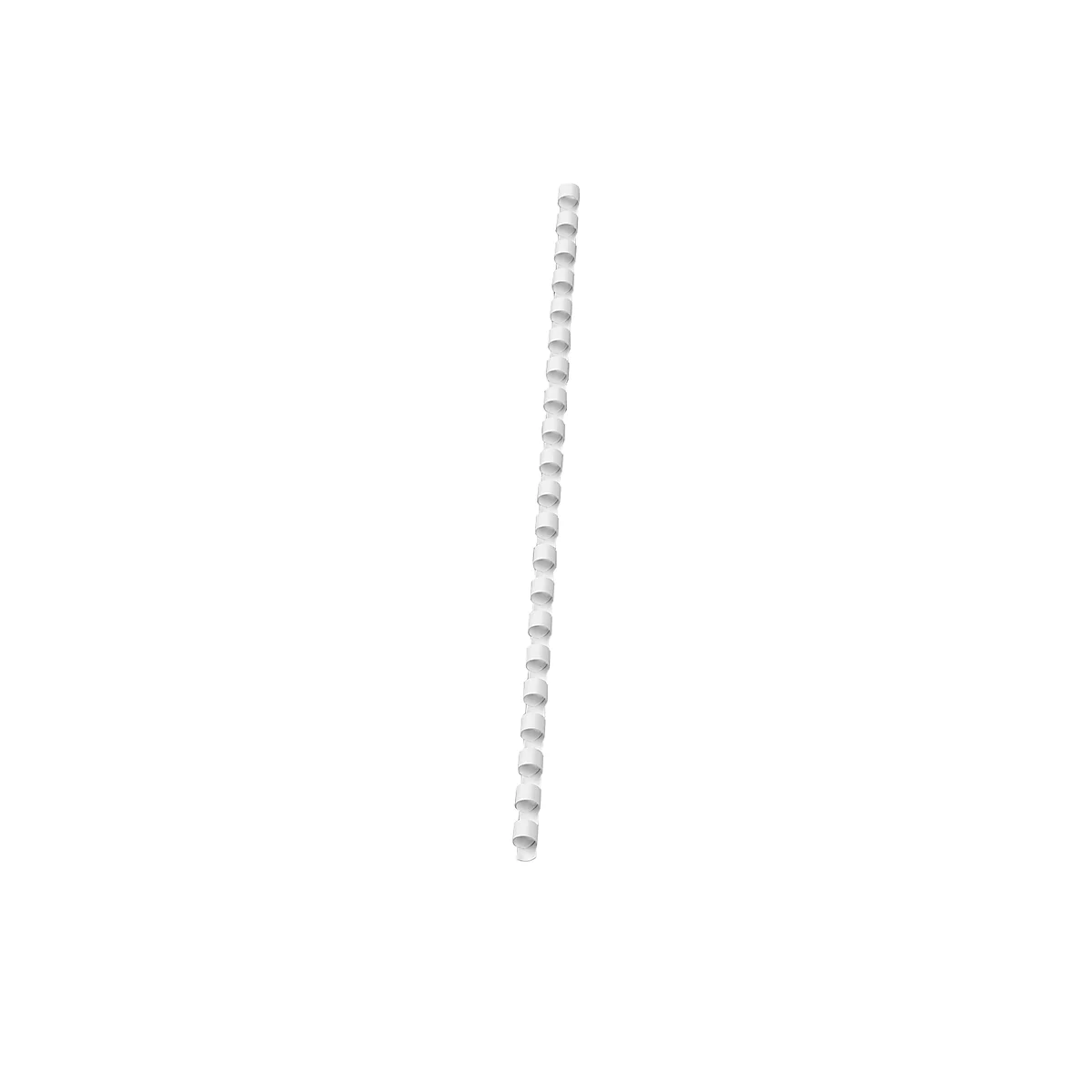 GBC® Binderücken, Plastik, Ø 6 mm, 100 Stück, weiß