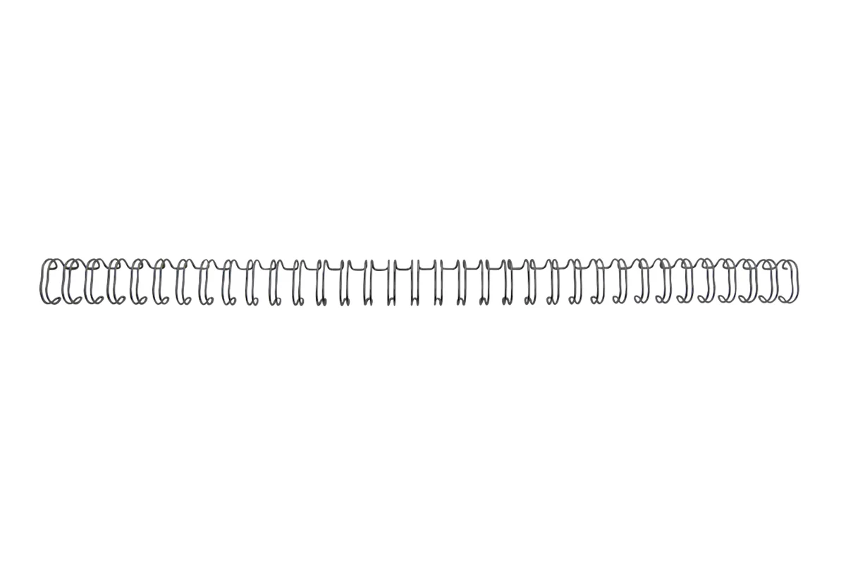 GBC Drahtbinderücken WireBind, A4, 34 Ringe, 12,5 mm für max. 115 Seiten, 100 Stück, schwarz