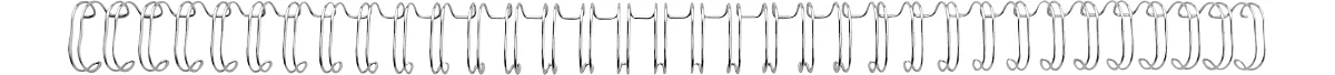 GBC Drahtbinderücken WireBind, A4, 34 Ringe, 5 mm für max. 35 Seiten, 100 Stück, silber