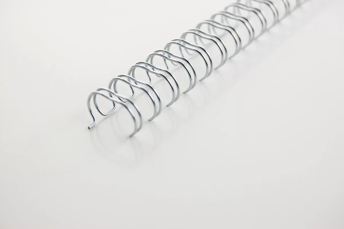 GBC Drahtbinderücken WireBind, A4, 34 Ringe, 6 mm für max. 55 Seiten, 100 Stück, schwarz