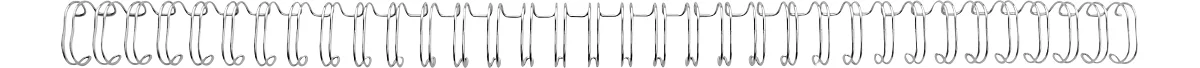 GBC Drahtbinderücken WireBind, A4, 34 Ringe, 9,5 mm für max. 85 Seiten, 100 Stück, silber