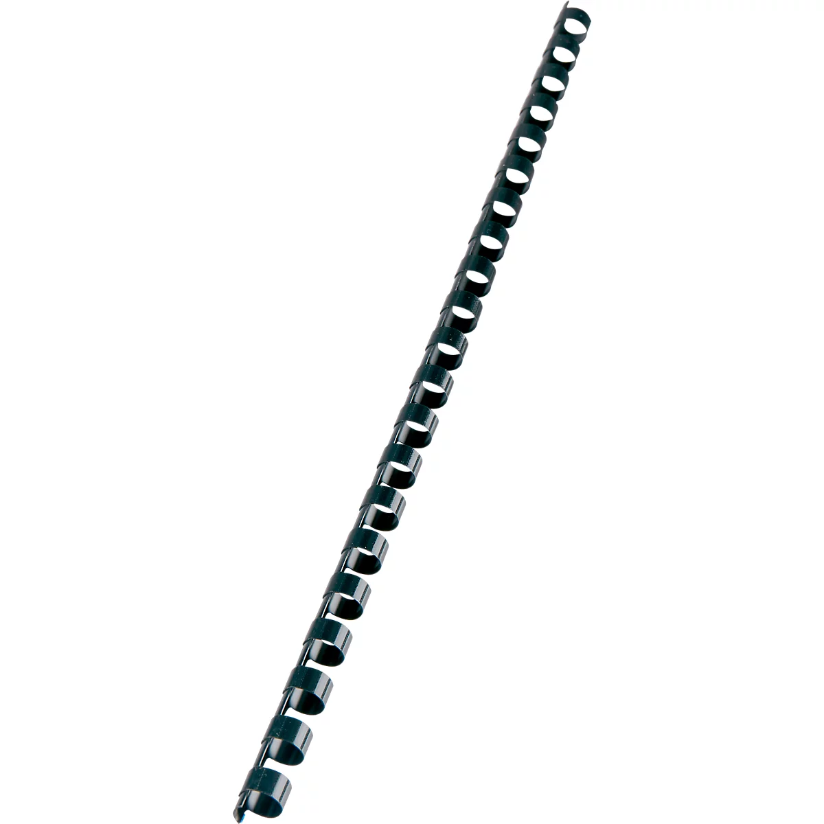 GBC® inbindruggen, plastic, Ø 10 mm, 100 stuks, zwart