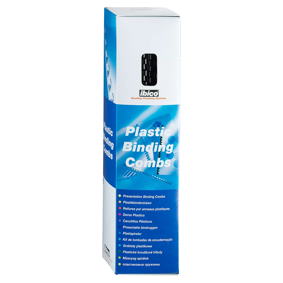 GBC® inbindruggen, plastic, Ø 8 mm, 100 stuks, zwart