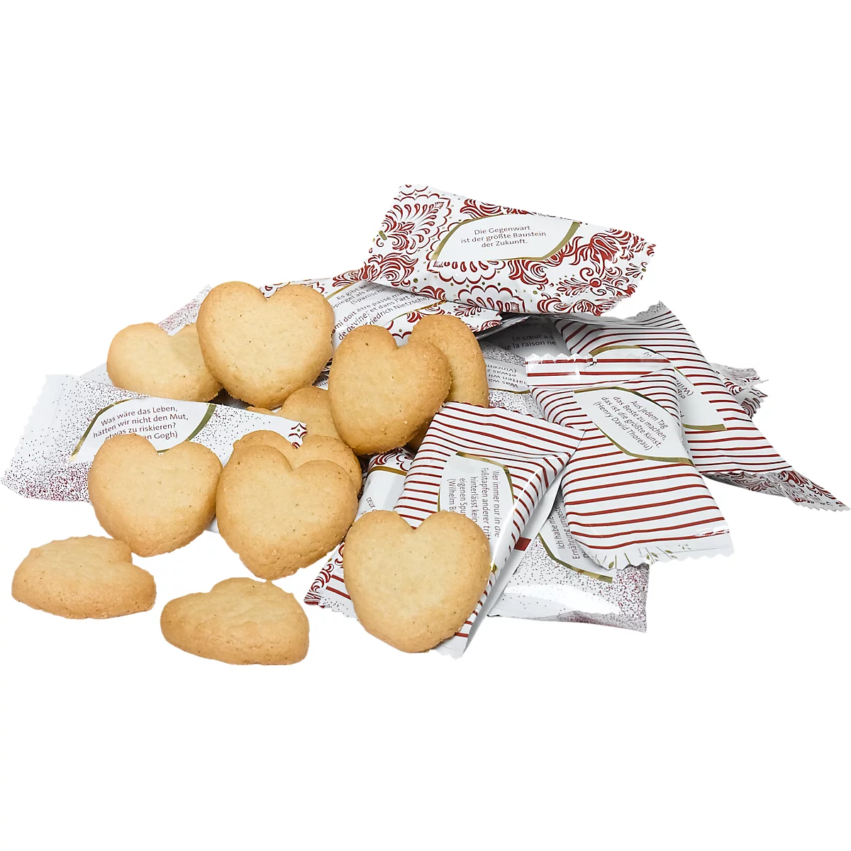 Gebck Coppenrath Cookie Hartjes Vanille, fijne vanille koekjes, 200 stuks, 1 kg