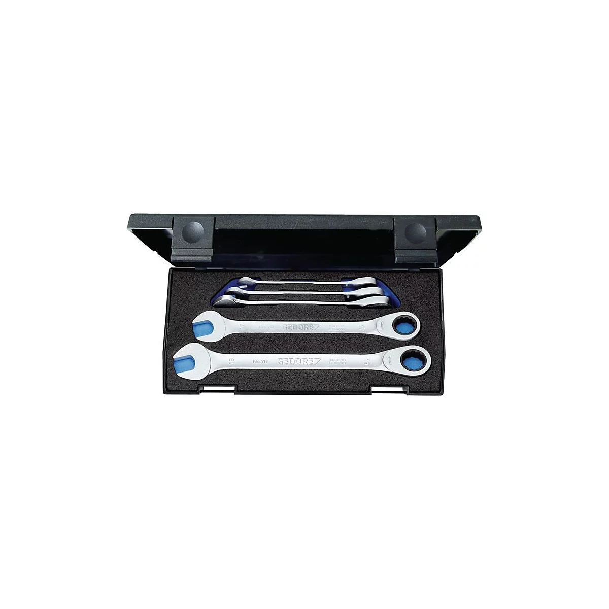GEDORE combinatiesleutelset 7R-005, 5-delig, SW 8-19 mm, CV-staal, rechte vorm, mat verchroomd