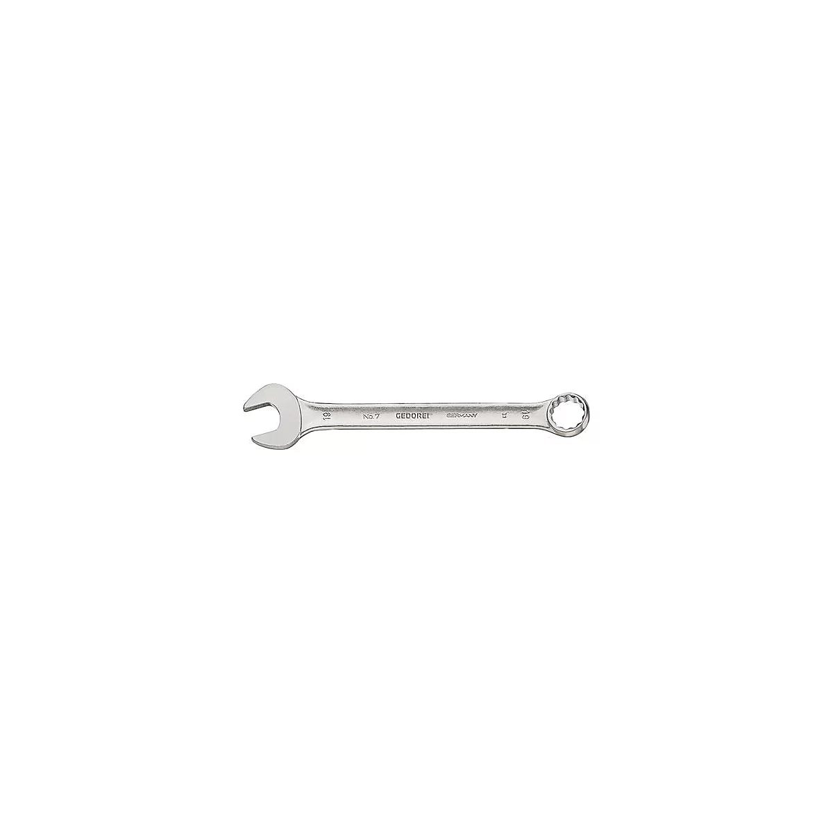 Gedore Ringmaulschlüssel 7, SW 19 mm, Länge 230 mm, CV-Stahl, Zwölfkant mit UD-Profil
