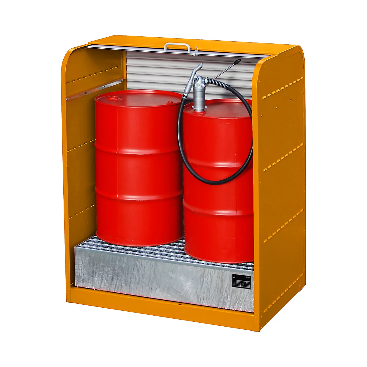 Gefahrstoff-Rollladenschrank, Typ RSG-1, orange RAL2000