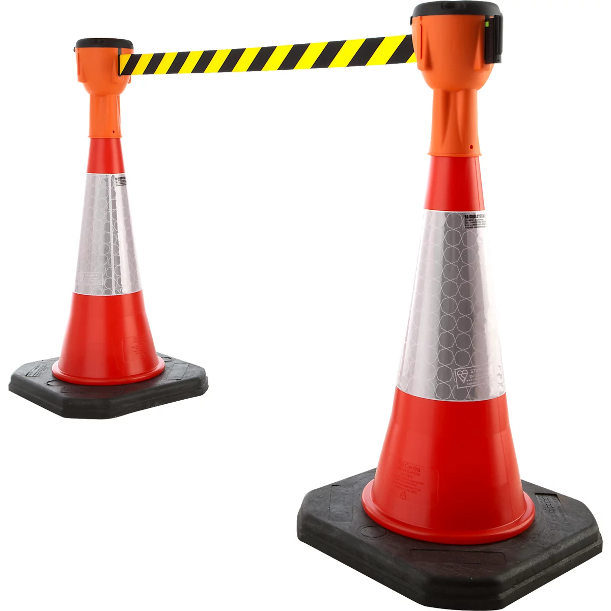 Geleidehulshulpstuk Allroundline ALCT-O - voor geleidehulzen- kunststof - B 125 x H 250 mm - riemlengte tot 9 m - rood/witte riem