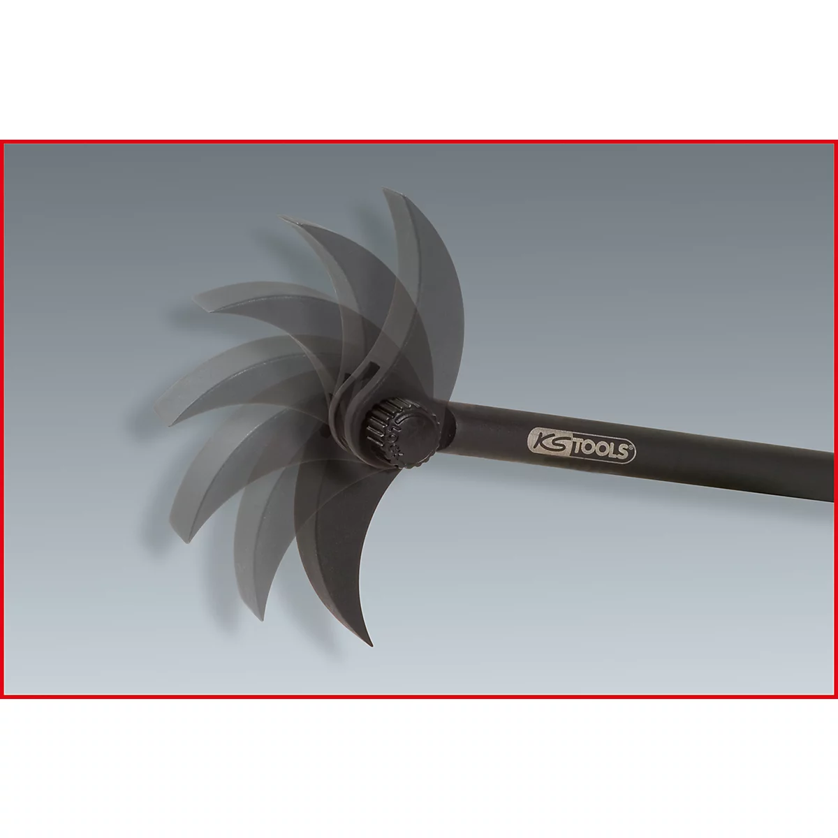 Werkzeug mit beweglichen Elementen, KS TOOLS-Logo.