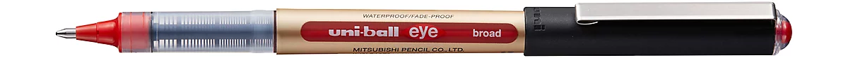 Gelschreiber Uni-ball eye, dokumentenecht, 12 Stück, 0,65 mm, rot