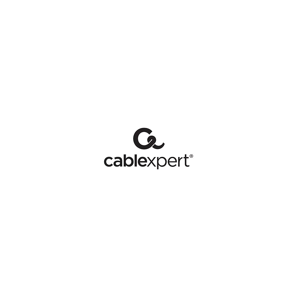 Das schwarze Logo von Cablexpert zeigt ein stilisierte C und e, gefolgt von dem Markennamen.