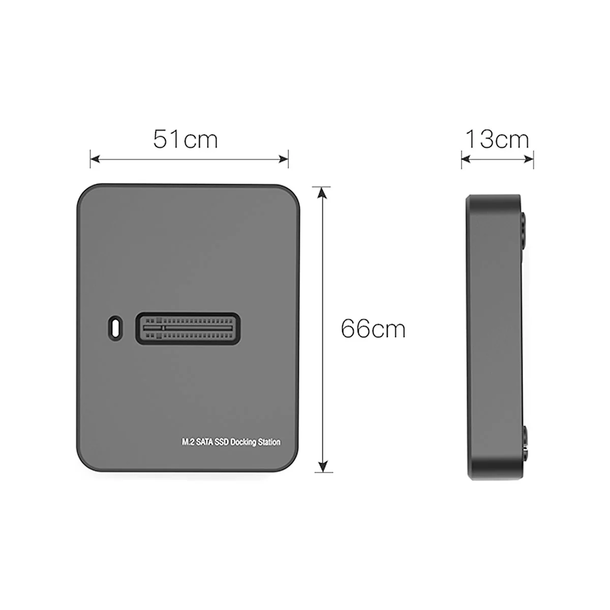 Gembird DD-U3M2 - SSD-Dockingstation - M.2 - M.2 Card (PCIe NVMe & SATA) - USB 3.2 (Gen 2) - Schwarz