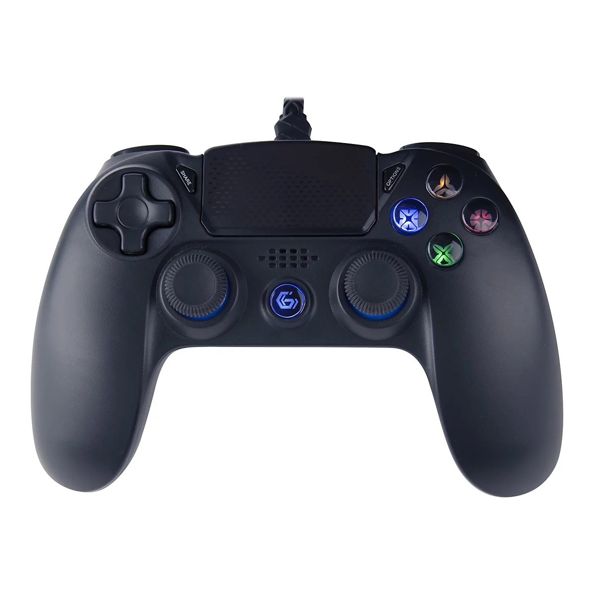 GEMBIRD JPD-PS4U-01 - Game Pad - 8 Tasten - kabelgebunden - Schwarz - für Sony PlayStation 4, PC