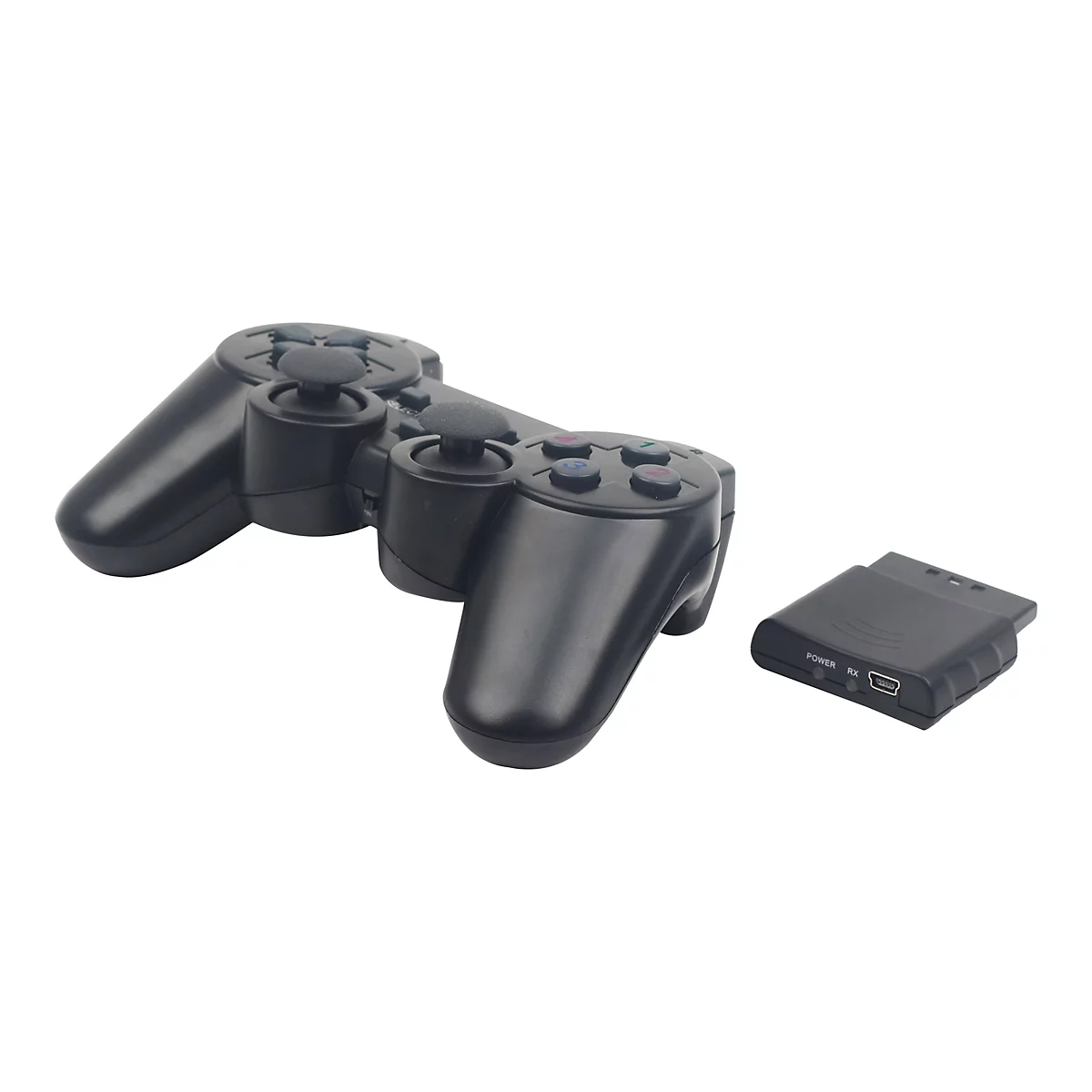 GEMBIRD JPD-WDV-01 - Game Pad - 12 Tasten - kabellos - 2.4 GHz - für Sony PlayStation 2, Sony PlayStation 3