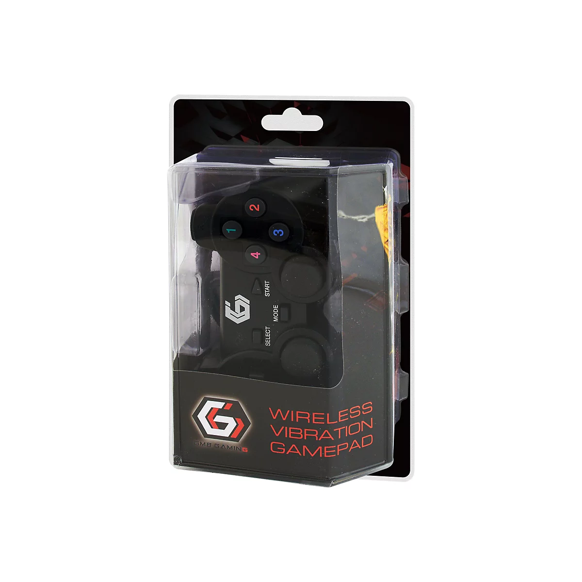 GEMBIRD JPD-WDV-01 - Game Pad - 12 Tasten - kabellos - 2.4 GHz - für Sony PlayStation 2, Sony PlayStation 3