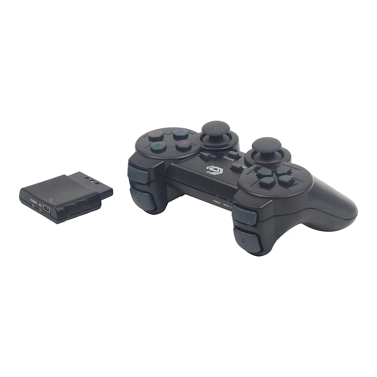 GEMBIRD JPD-WDV-01 - Game Pad - 12 Tasten - kabellos - 2.4 GHz - für Sony PlayStation 2, Sony PlayStation 3