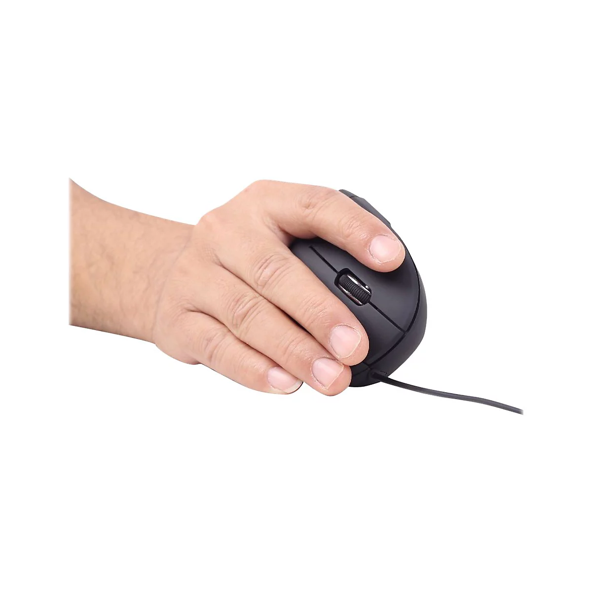 Gembird MUS-ERGO-01 - vertikale Maus - USB - Schwarz