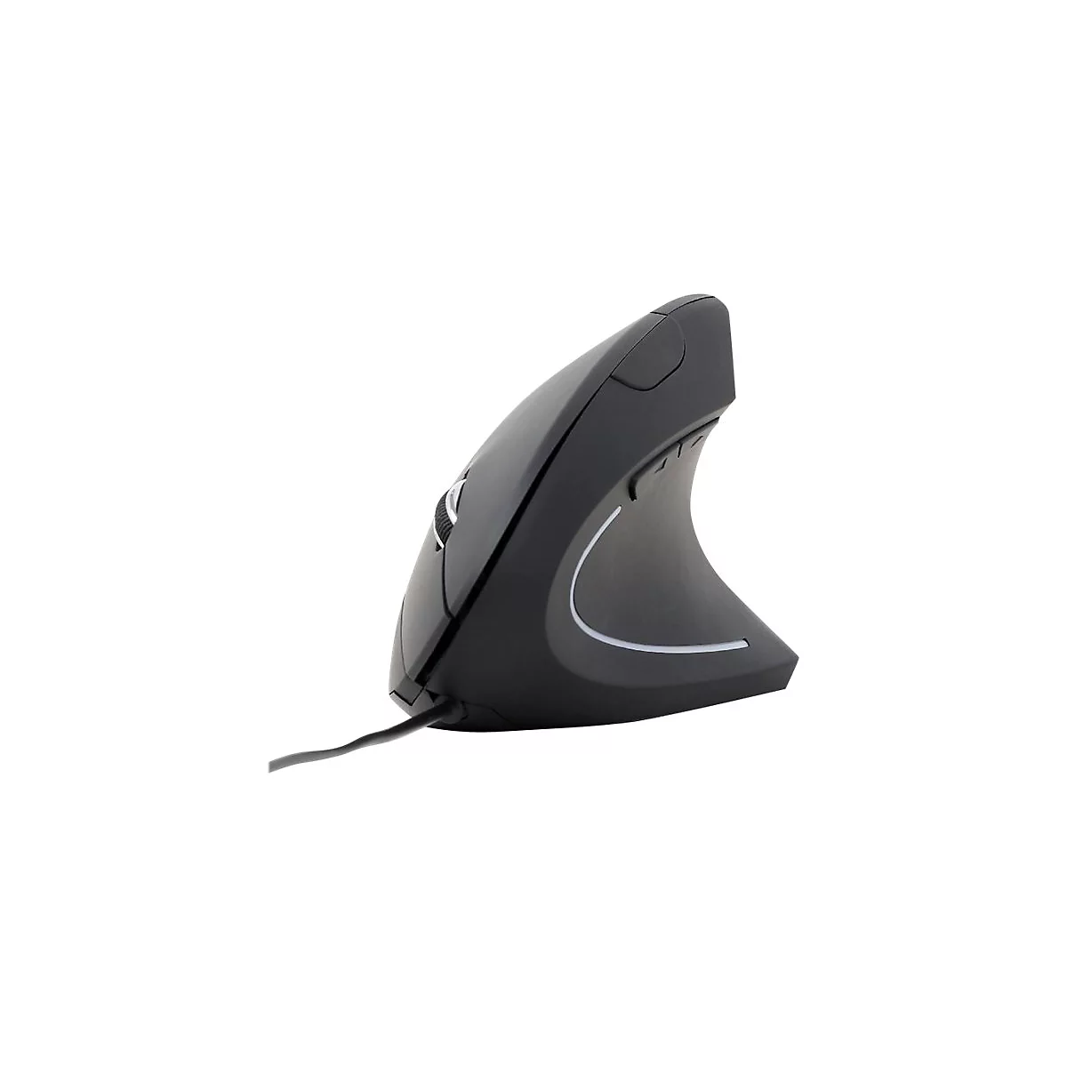 Gembird MUS-ERGO-01 - vertikale Maus - USB - Schwarz