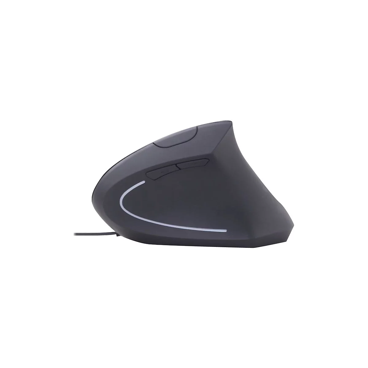 Gembird MUS-ERGO-01 - vertikale Maus - USB - Schwarz