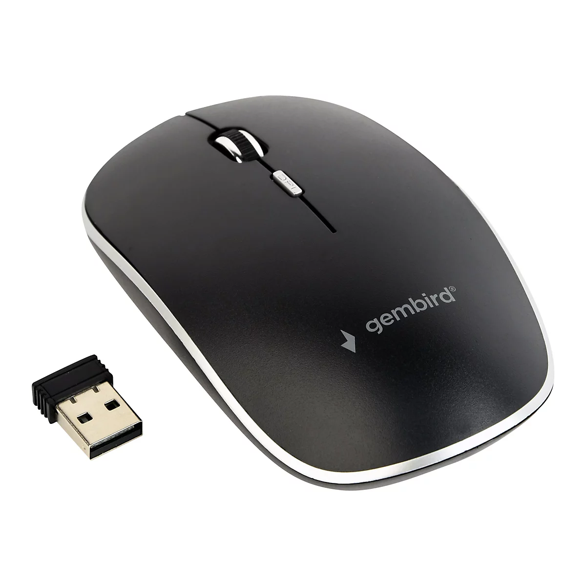 Gembird MUSW-4B-01 - Maus - 2.4 GHz - Schwarz