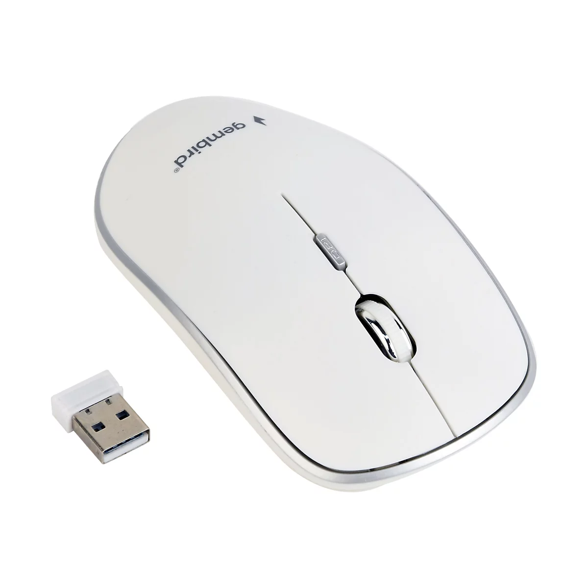 Gembird MUSW-4B-01-W - Maus - 2.4 GHz - weiß