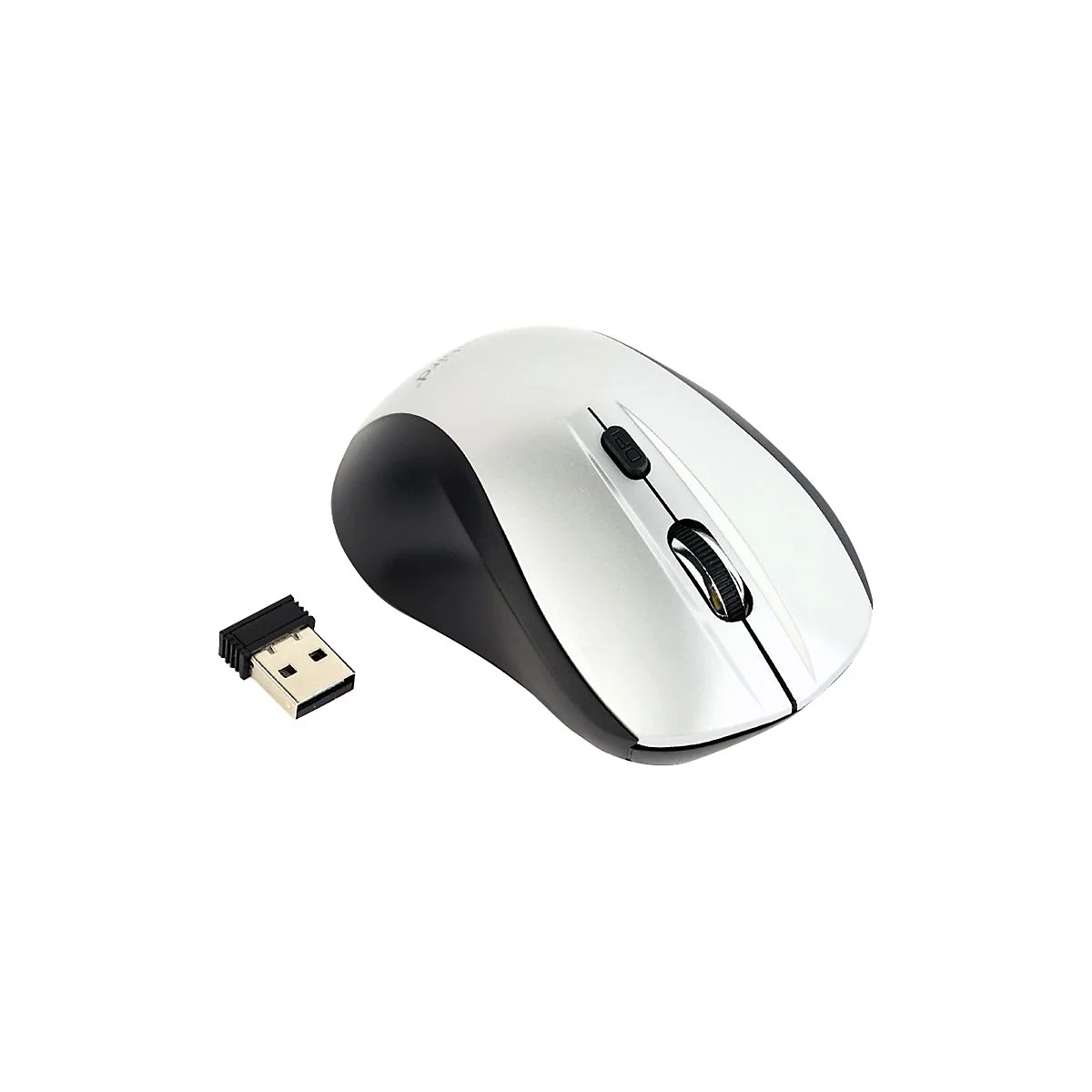 Gembird MUSW-4B-02-BS - Maus - 2.4 GHz - Schwarz/Silber