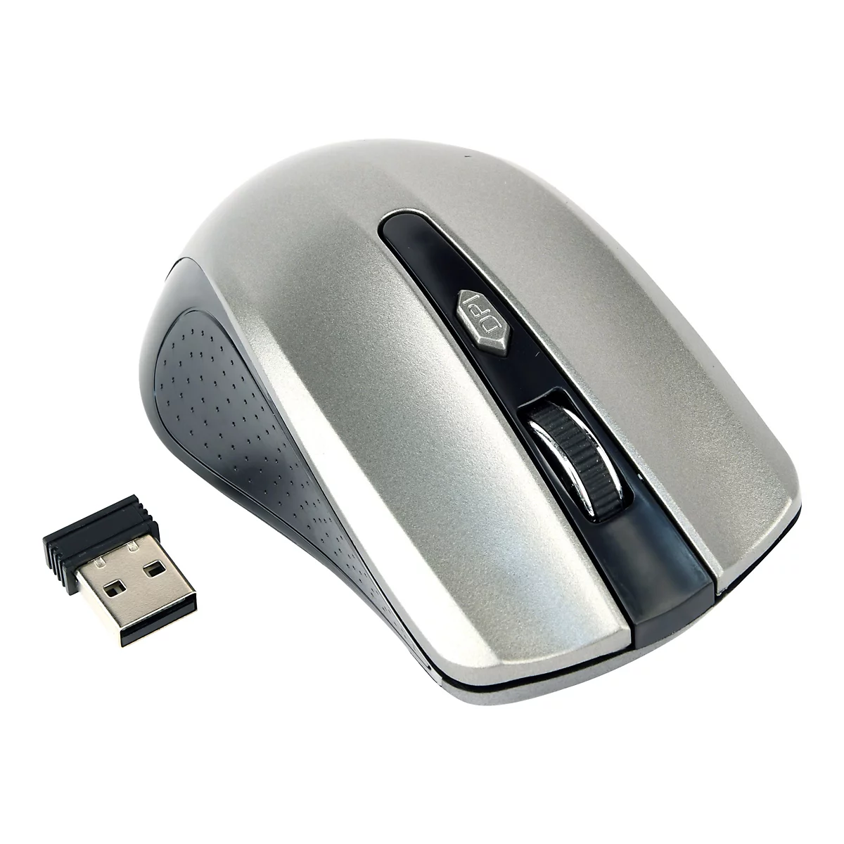 Gembird MUSW-4B-04-BG - Maus - 2.4 GHz - Schwarz, Space-grau