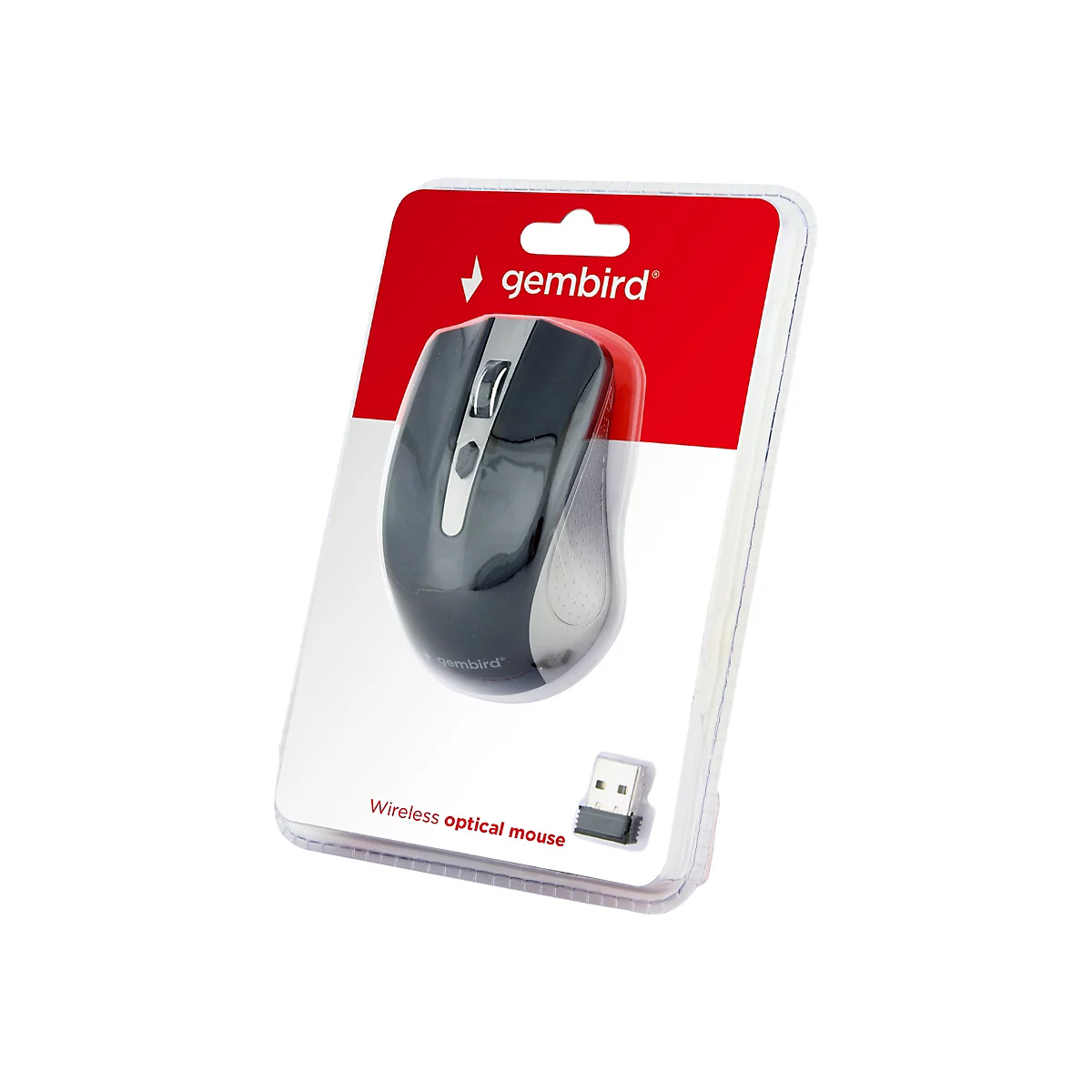 Gembird MUSW-4B-04-GB - Maus - 2.4 GHz - Schwarz, Space-grau