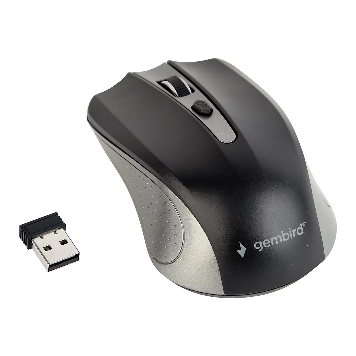 Gembird MUSW-4B-04-GB - Maus - 2.4 GHz - Schwarz, Space-grau