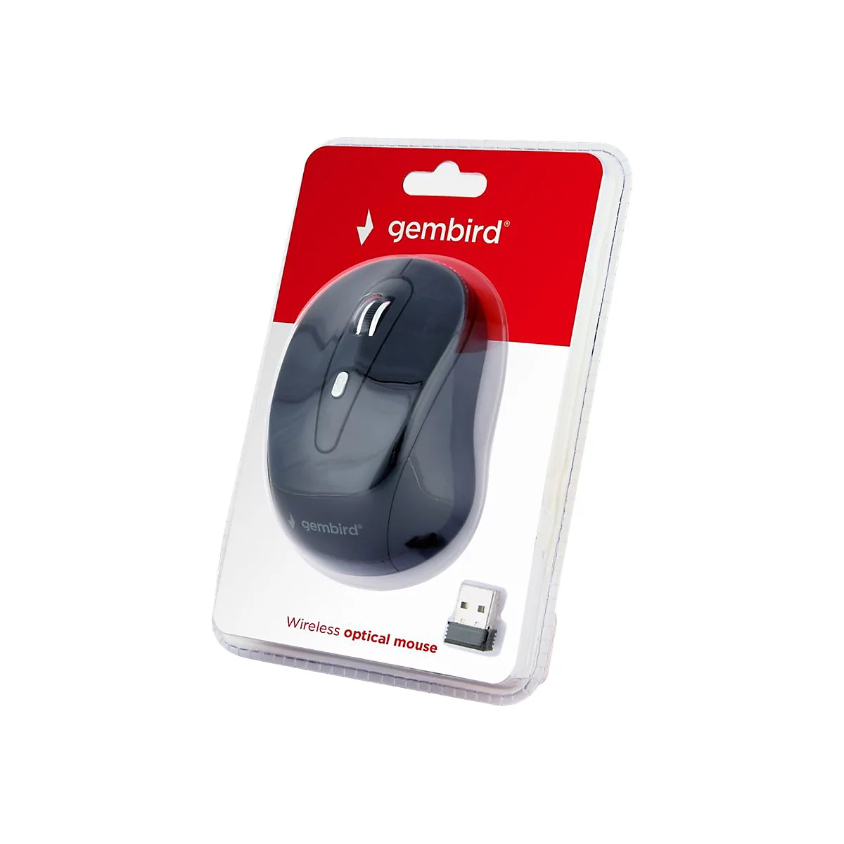 Gembird MUSW-6B-01 - Maus - 2.4 GHz - Schwarz