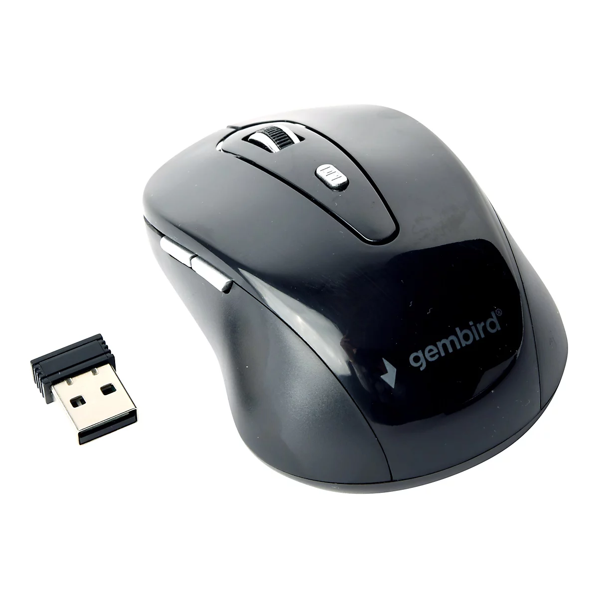 Gembird MUSW-6B-01 - Maus - 2.4 GHz - Schwarz