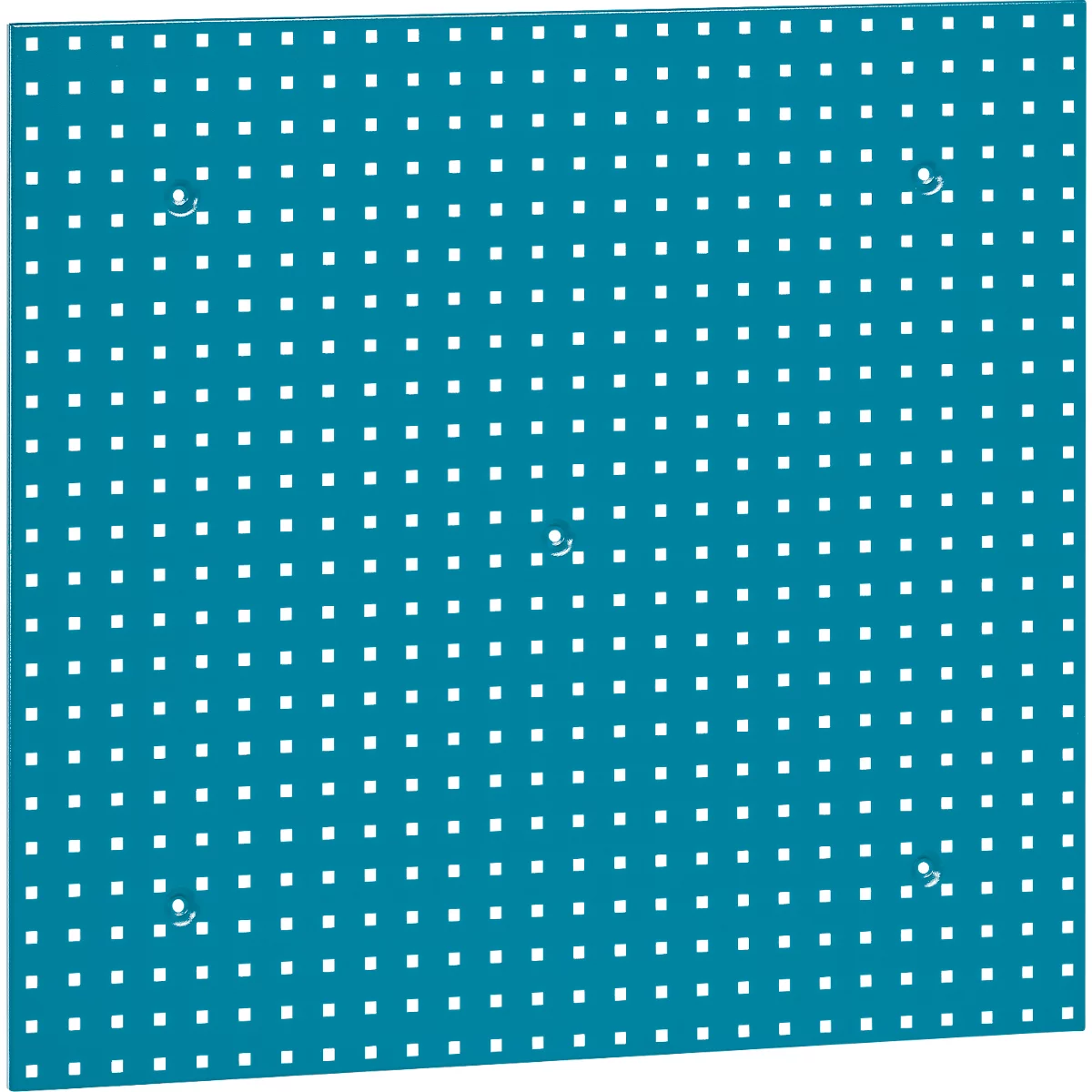 Geperforeerd paneel WFI, wandmontage, gatmaat 9 x 9 mm &amp; gatafstand 38 mm, L 988 x H 910 mm, plaatstaal, azuurblauw RAL 5009