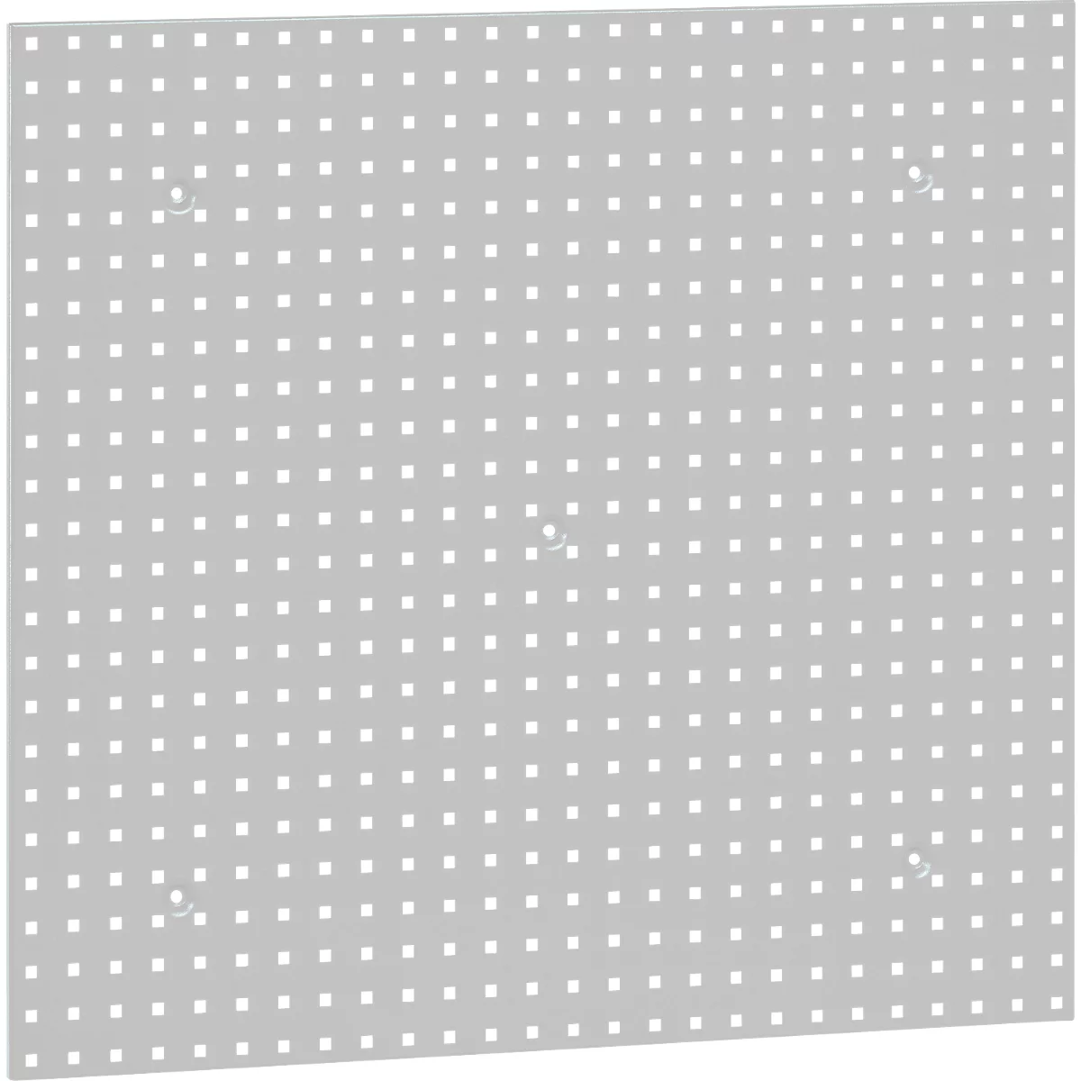 Geperforeerd paneel WFI, wandmontage, gatmaat 9 x 9 mm &amp; gatafstand 38 mm, L 988 x H 910 mm, plaatstaal, lichtgrijs RAL 7035