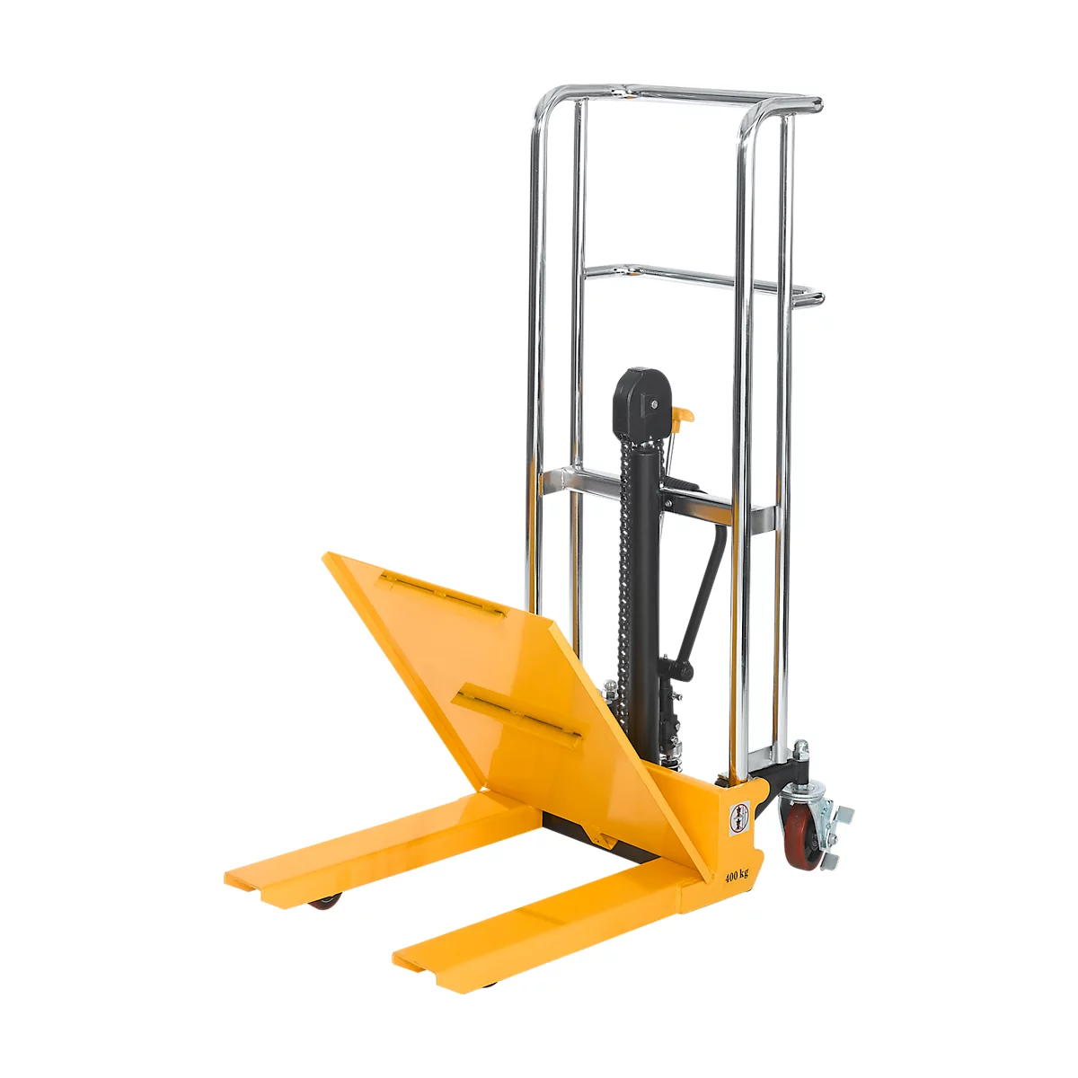 Gerbeurs avec fourche et plateforme
