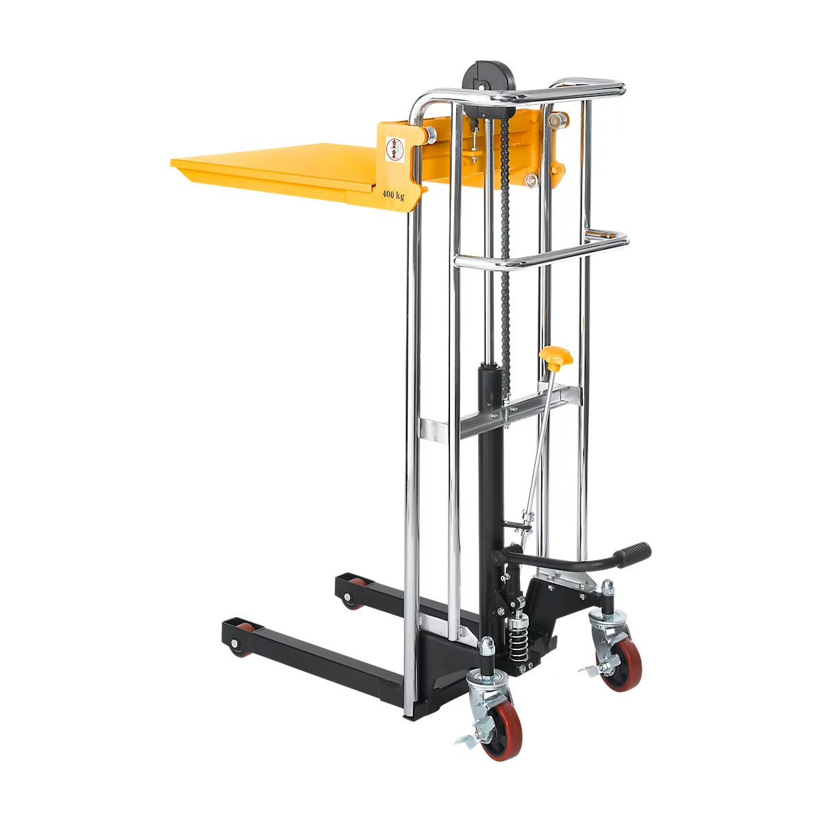 Gerbeurs avec fourche et plateforme