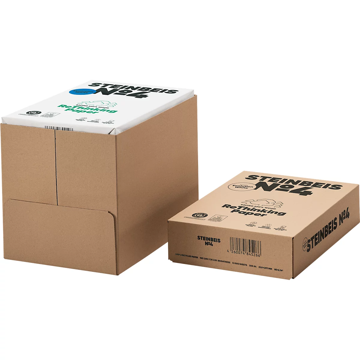 Gerecycled papier Steinbeis ?4, DIN A4, 80 g/m, natuurwit, 10 x 500 vel