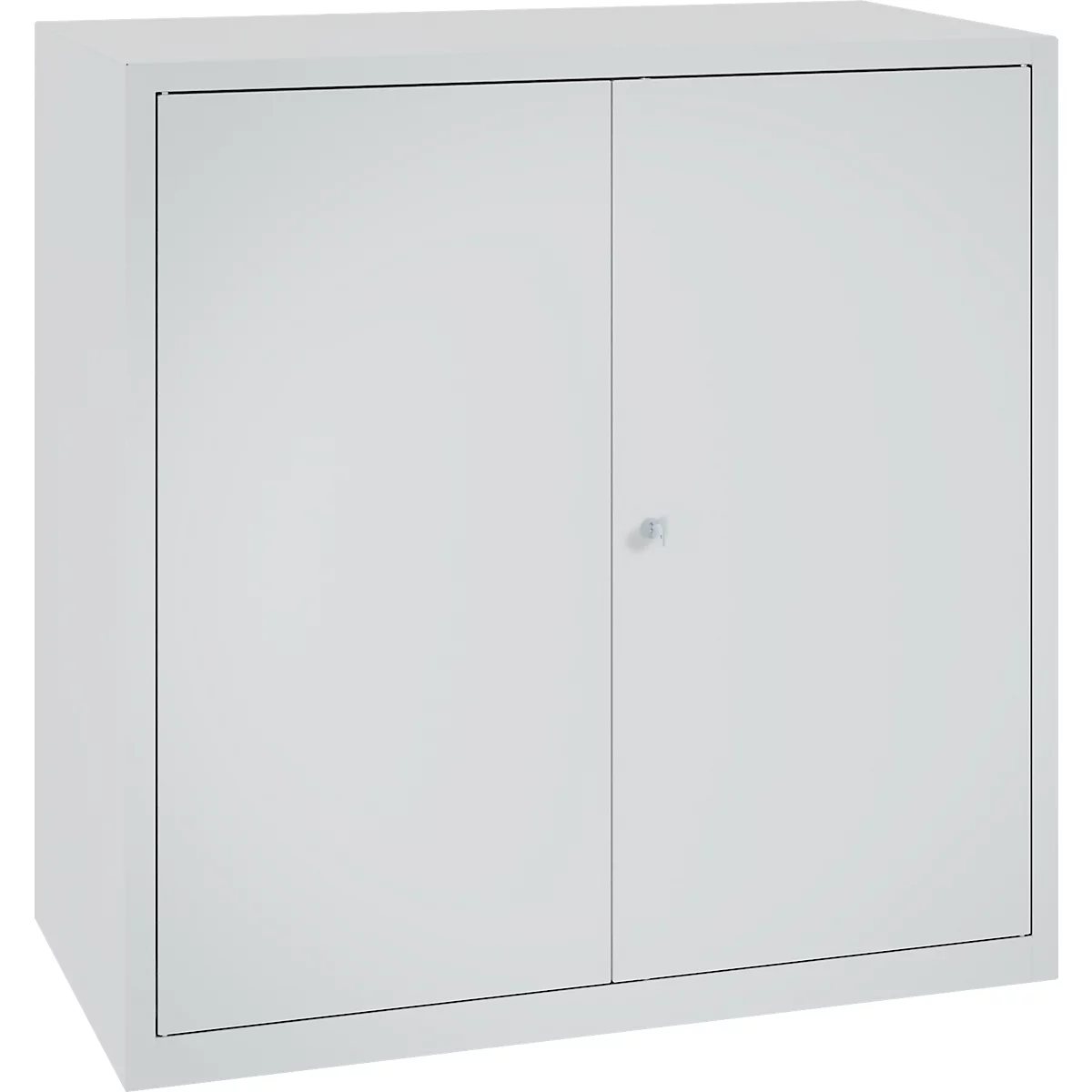 Gereedschapskast, veiligheidsslot, 2 legborden &amp; 1 lade, B 1000 x D 500 x H 1000 mm, plaatstaal, lichtgrijs/lichtgrijs