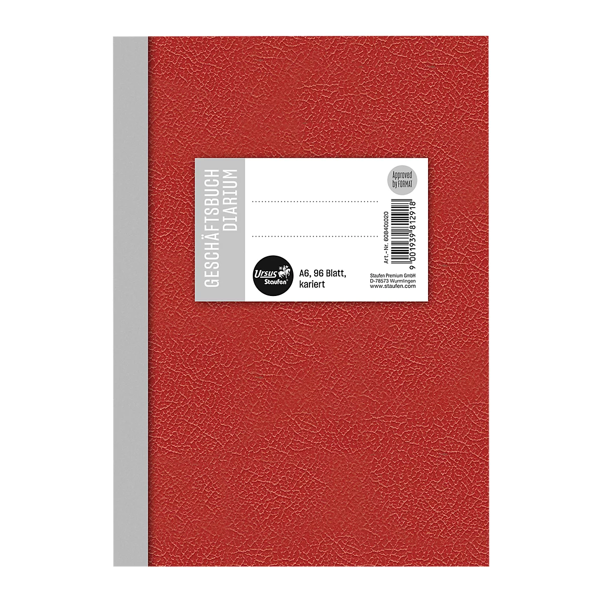 Geschäftsbuch, kariert, DIN A6